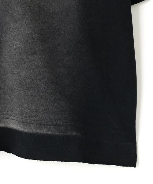 DANKE SCHON(ダンケシェーン)の「DankeSchon/ダンケシェーン/PIGMENT SPRAY S/S TEE SCHATTEN(Tシャツ/カットソー・メンズ・ブラック・L/M)」の6枚目の写真