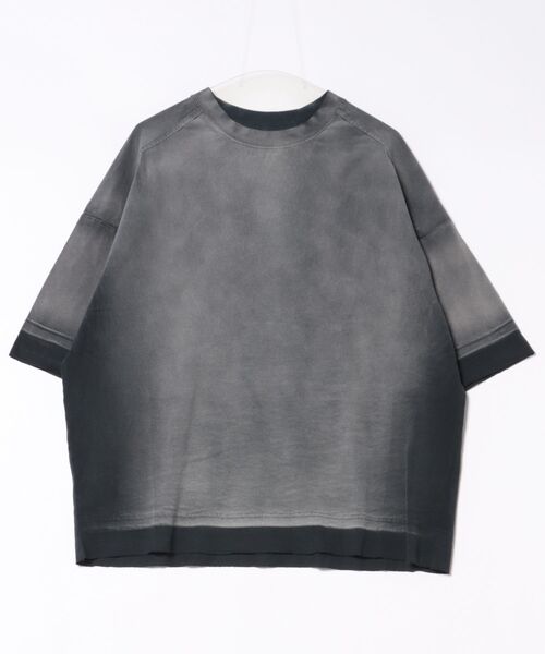 DANKE SCHON(ダンケシェーン)の「DankeSchon/ダンケシェーン/PIGMENT SPRAY S/S TEE SCHATTEN(Tシャツ/カットソー・メンズ・ブラック・L/M)」の2枚目の写真