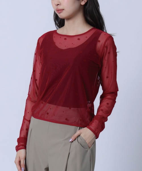 シアーフロッキー プルオーバー（Tシャツ/カットソー）｜MARY QUANT