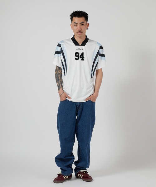adidas(アディダス)の「adidas/アディダス サンティアゴ AOP インフィル ジャージ ゲームシャツ ユニフォーム風 サッカーTシャツ スポーティー 秋 秋服 2026年秋冬(Tシャツ/カットソー・メンズ・ホワイト・M/L/XL)」の8枚目の写真