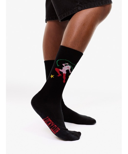 Carne Bollente(カルネボレンテ)の「Socks the Safeword(ソックス/靴下・メンズ・ブラック・SMALL/MEDIUM)」の1枚目の写真