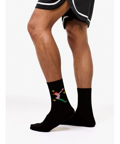 Carne Bollente(カルネボレンテ)の「Socks the Safeword(ソックス/靴下・メンズ・ブラック・SMALL/MEDIUM)」の2枚目の写真