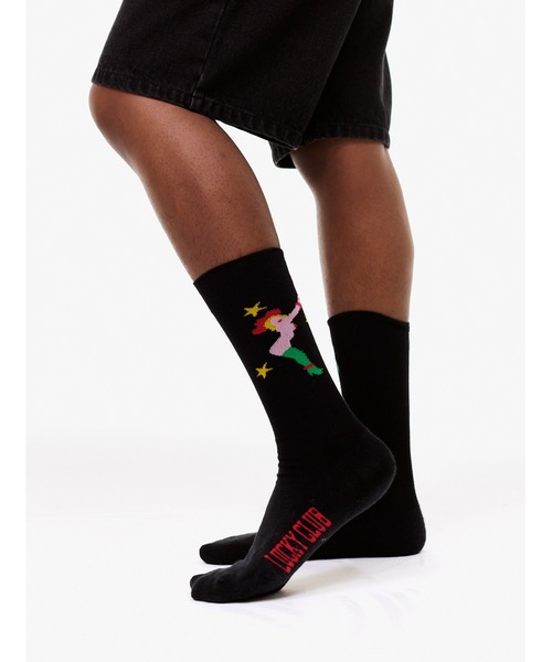 Carne Bollente(カルネボレンテ)の「Socks the Safeword(ソックス/靴下・メンズ・ブラック・SMALL/MEDIUM)」の3枚目の写真