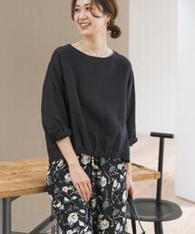 URBAN RESEARCH DOORS | リネンフロントギャザープルオーバー(シャツ/ブラウス)