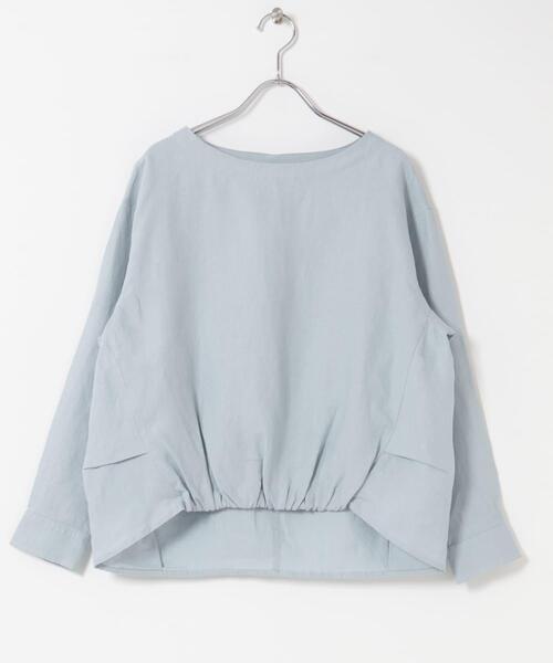 URBAN RESEARCH DOORS（アーバンリサーチドアーズ）の「リネンフロントギャザープルオーバー（シャツ/ブラウス・レディース・ネイビー/ライトグレー/ライトブルー・FREE）」の18枚目の写真