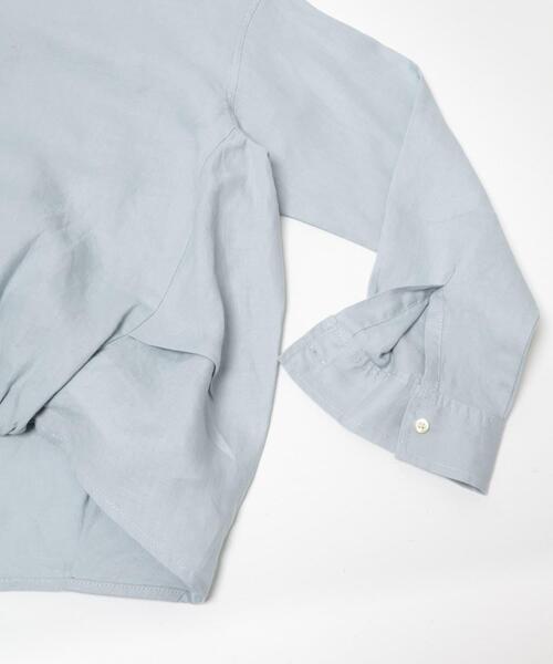 URBAN RESEARCH DOORS（アーバンリサーチドアーズ）の「リネンフロントギャザープルオーバー（シャツ/ブラウス・レディース・ネイビー/ライトグレー/ライトブルー・FREE）」の19枚目の写真