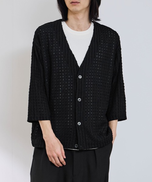 URBAN COLLECTION — трикотажный вязаный кардиган в рубчик, V‑образный вырез, 7/8 рукав