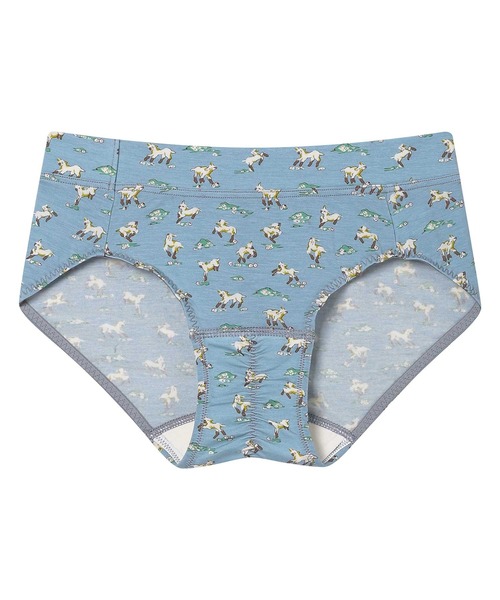 une nana cool(ウンナナクール)の「サニタリーショーツ MADE WITH LIBERTY FABRIC(ショーツ・レディース・クリアイエロー/スモークピンク/グレイッシュブルー/コーラル・M/L)」の2枚目の写真