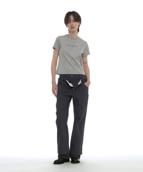 PARTIMENTO WOMEN(パルティメントウィメン)の「DBRプリントリラックスドT_メランジ(Tシャツ/カットソー・レディース・その他・SMALL/MEDIUM)」の7枚目の写真