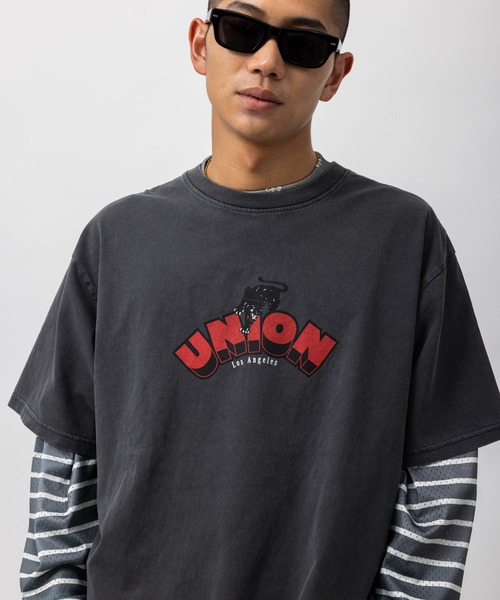 UNION（UNION TOKYO）（ユニオン）の「UNION TOKYO  REPUBLIC TEE  ユニオントーキョー Tシャツ（Tシャツ/カットソー・メンズ・ホワイト/ブラック・XXL/XL/L/M/S）」の2枚目の写真