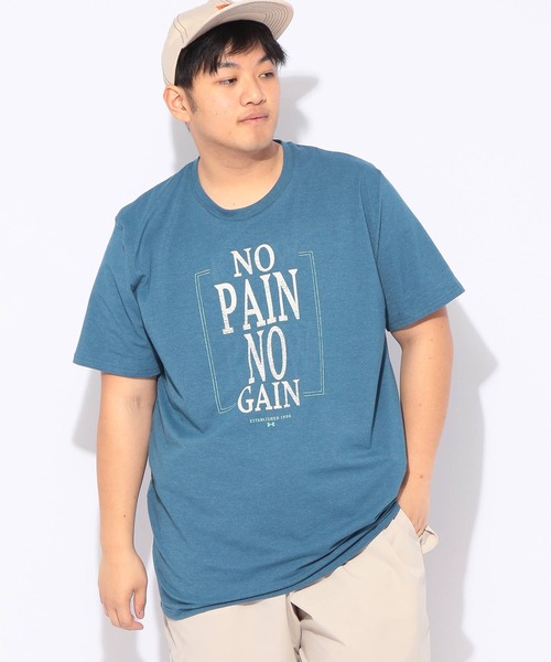 UNDER ARMOUR(アンダーアーマー)の「Tシャツ 半袖 PERF COTTON GRAPHIC SS メンズ 大きいサイズ LOOSE パフォーマンスコットン グラフィック プリント クルーネック カットソー UNDER ARMOUR (アンダーアーマー)(Tシャツ/カットソー・メンズ・グレー/ブルー・3XL/4XL/5XL)」の8枚目の写真