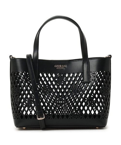 Guess(ゲス)の「LETTY 2 In 1 Mini Tote トートバッグ ミニトート ショルダーバッグ(トートバッグ・レディース・オフホワイト/ブラック/ライトブルー・ONE SIZE)」の10枚目の写真