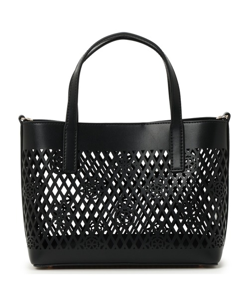 Guess(ゲス)の「LETTY 2 In 1 Mini Tote トートバッグ ミニトート ショルダーバッグ(トートバッグ・レディース・オフホワイト/ブラック/ライトブルー・ONE SIZE)」の11枚目の写真