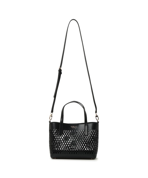 Guess(ゲス)の「LETTY 2 In 1 Mini Tote トートバッグ ミニトート ショルダーバッグ(トートバッグ・レディース・オフホワイト/ブラック/ライトブルー・ONE SIZE)」の13枚目の写真