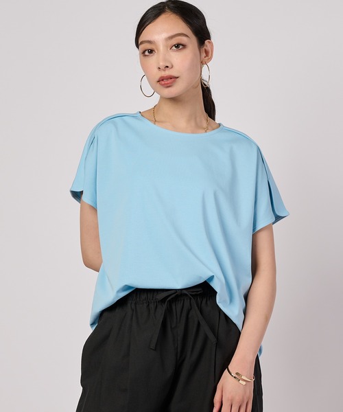 Eddie Bauer（エディーバウアー）の「ルーズフィット ドルマン Tシャツ（Tシャツ/カットソー・レディース・ブルー/ベージュ/チャコール・XL/L/M/S）」の3枚目の写真