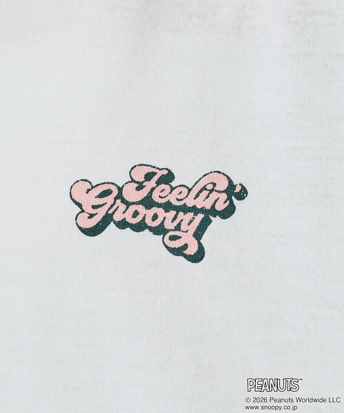 FREAK'S STORE（フリークスストア）の「限定展開　別注/SNOOPY/スヌーピー ポッププリント 半袖 Tシャツ（Tシャツ/カットソー・レディース・ブラック/グレー/オフホワイト・ﾌﾘ-）」の21枚目の写真