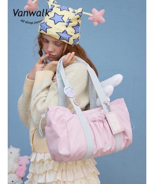 VANWALK（バンウォーク）の「Aura Tote bag [Pink]（トートバッグ・レディース・ホワイト/ピンク・FREE）」の7枚目の写真