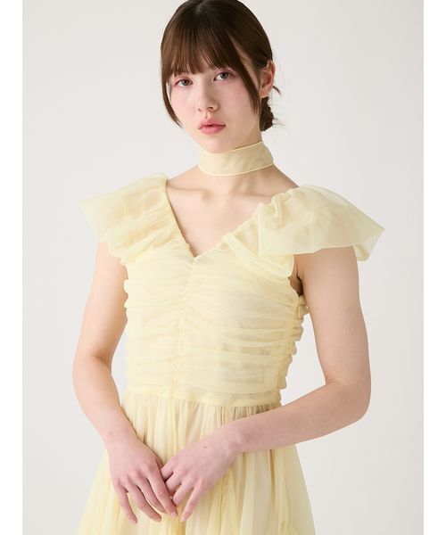 FURFUR（ファーファー）の「ボリュームチュールドレス（ドレス・レディース・ライトブルー/ブラック/イエロー・F）」の10枚目の写真
