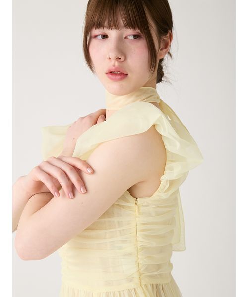 FURFUR（ファーファー）の「ボリュームチュールドレス（ドレス・レディース・ライトブルー/ブラック/イエロー・F）」の12枚目の写真