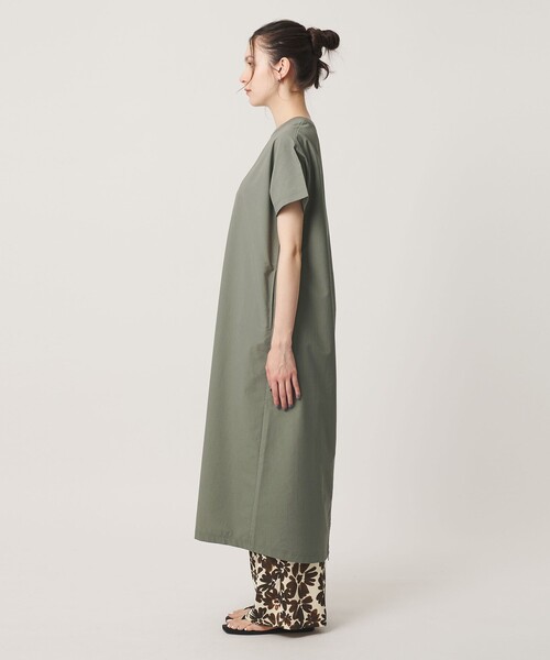 THOUSAND MILE（サウザンドマイル）の「【別注】＜THOUSAND MILE＞ショートスリーブワンピース UVカット 吸汗速乾（ワンピース・レディース・ケリーグリーン/ブラック・FREE）」の10枚目の写真