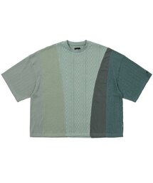 AJOBYAJO（アジョバイアジョ）の「Knit Mixed Wide Top [MINT]（Tシャツ/カットソー）」