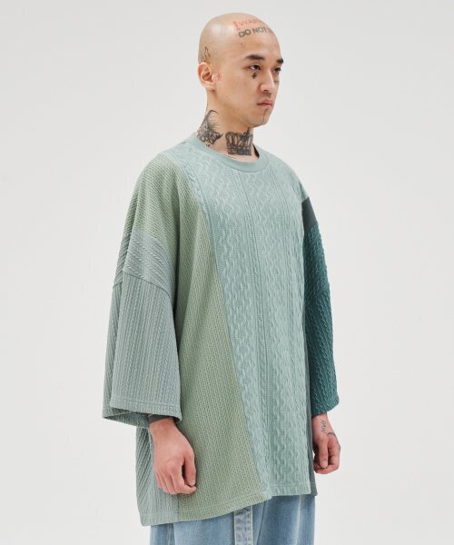 AJOBYAJO（アジョバイアジョ）の「Knit Mixed Wide Top [MINT]（Tシャツ/カットソー・レディース・その他・LARGE）」の7枚目の写真