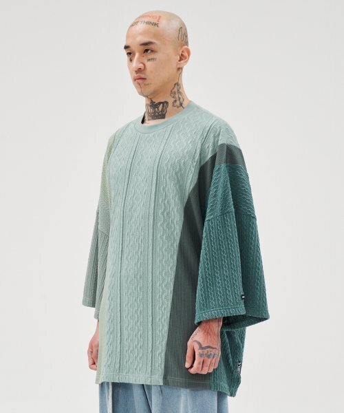 AJOBYAJO（アジョバイアジョ）の「Knit Mixed Wide Top [MINT]（Tシャツ/カットソー・レディース・その他・LARGE）」の8枚目の写真
