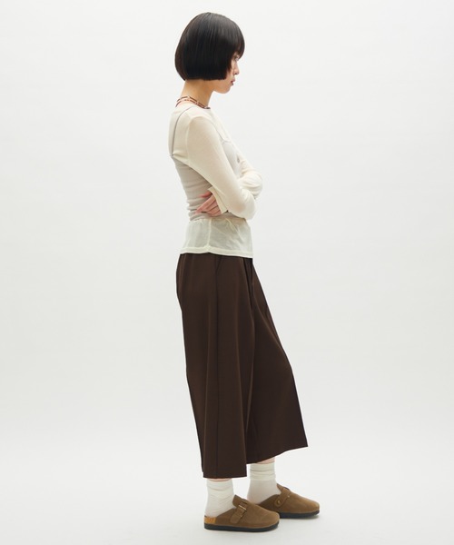 full/fill.(フルフィル)の「front button rib camisole / フロントボタンリブキャミソール(キャミソール・レディース・ライトグレー/ブラック/グレー・FREE)」の11枚目の写真