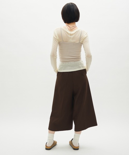 full/fill.(フルフィル)の「front button rib camisole / フロントボタンリブキャミソール(キャミソール・レディース・ライトグレー/ブラック/グレー・FREE)」の12枚目の写真