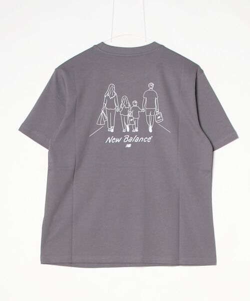 NEW BALANCE（ニューバランス）の「【別注】ニューバランス New Balance HomeSweetHomeTShirt 限定コラボ（Tシャツ/カットソー・レディース・グリーン/ダークグレー/アイボリー・S/M/L/XL）」の4枚目の写真