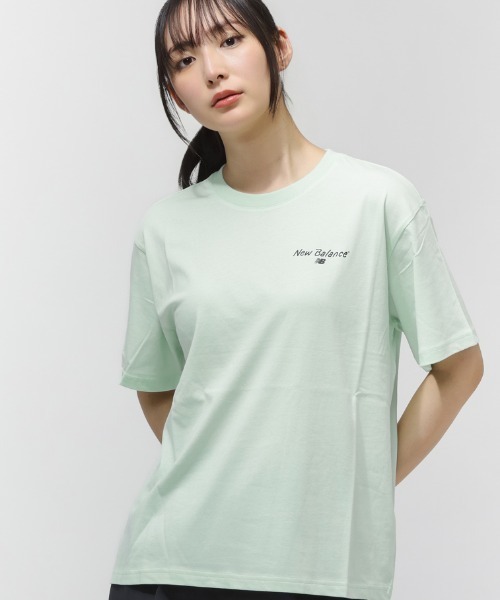 NEW BALANCE（ニューバランス）の「【別注】ニューバランス New Balance HomeSweetHomeTShirt 限定コラボ（Tシャツ/カットソー・レディース・グリーン/ダークグレー/アイボリー・S/M/L/XL）」の5枚目の写真
