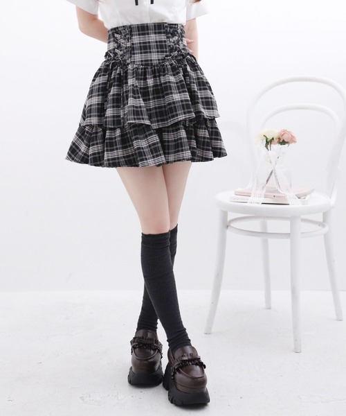 DearMyLoveRose（ディアマイラブローズ）の「フリルリボン厚底ローファースニーカーパンプス（パンプス・レディース・ブラック/ブラウン・24cm/23.5cm/23cm/24.5cm）」の9枚目の写真