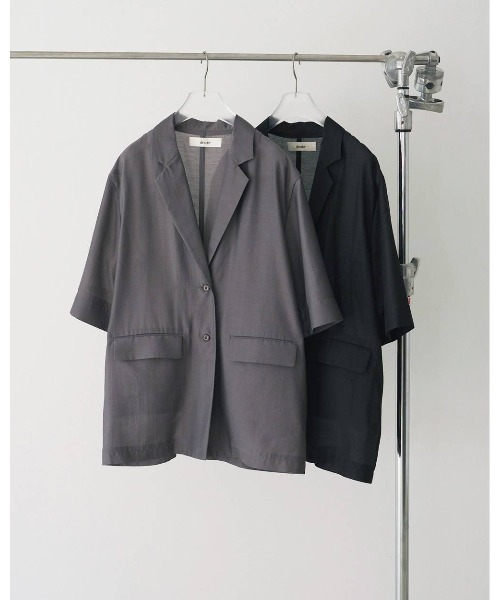 anuke(アンヌーク)の「anuke Sheer Halfsleeve Jacket(その他アウター・レディース・ブラック/グレー・FREE)」の8枚目の写真