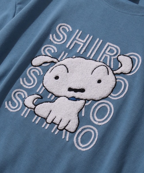 CORPUS SELECT(コーパストーキョー)の「【クレヨンしんちゃん】サガラ刺繍 オーバーサイズ 半袖Tシャツ(Tシャツ/カットソー・レディース・オートミール/ラベンダー/スカイブルー/ブラック・M/L)」の10枚目の写真