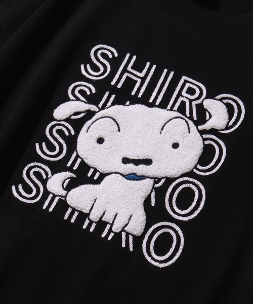 CORPUS SELECT(コーパストーキョー)の「【クレヨンしんちゃん】サガラ刺繍 オーバーサイズ 半袖Tシャツ(Tシャツ/カットソー・レディース・オートミール/ラベンダー/スカイブルー/ブラック・M/L)」の9枚目の写真