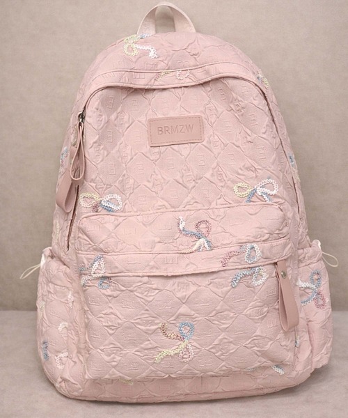 セール】FReePLACe/リボン刺繍リュックサック X12824（バックパック