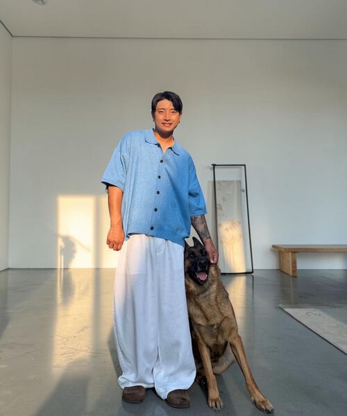 PRAIRIE(KR)(プレーリー)の「BARRELFIT リネン ワイドスラックス (WHITE)(スラックス・メンズ・ホワイト・SMALL/MEDIUM/LARGE)」の8枚目の写真