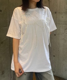 パール×リボン モチーフTシャツ