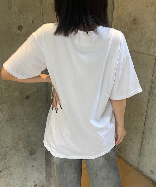 ROGER AND RAW(ロジャーアンドロウ)の「パール×リボン モチーフTシャツ(Tシャツ/カットソー・レディース・ホワイト/ブラック/ピンク・FREE)」の12枚目の写真