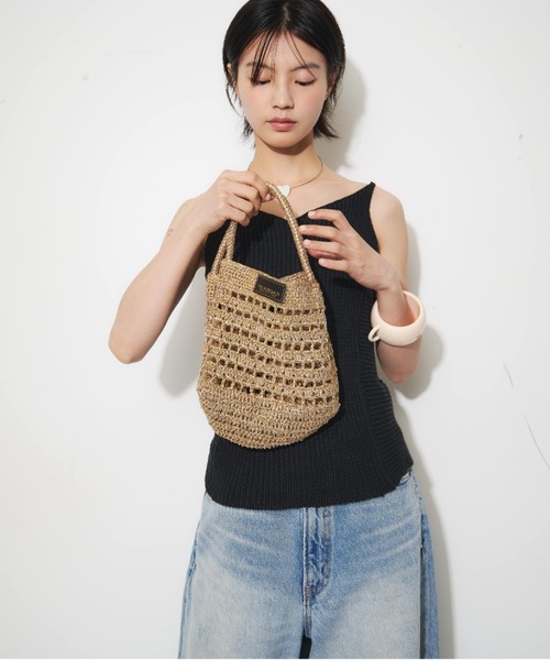 THEATRE PRODUCTS(シアタープロダクツ)の「ラメメッシュバッグ(ハンドバッグ・レディース・ゴールド/ブラック・FREE)」の12枚目の写真