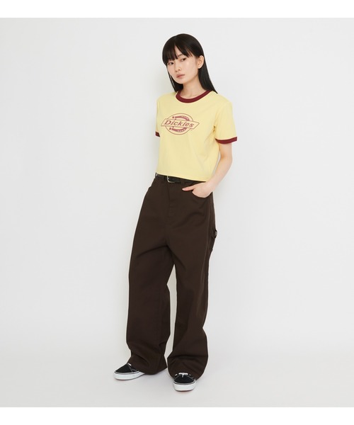 Dickies(ディッキーズ)の「Dickies/ディッキーズ プリントコンパクトTシャツ(Tシャツ/カットソー・レディース・イエロー系その他/ブルー・MEDIUM/SMALL)」の8枚目の写真