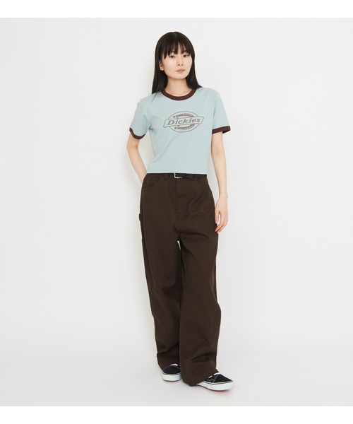 Dickies(ディッキーズ)の「Dickies/ディッキーズ プリントコンパクトTシャツ(Tシャツ/カットソー・レディース・イエロー系その他/ブルー・MEDIUM/SMALL)」の15枚目の写真