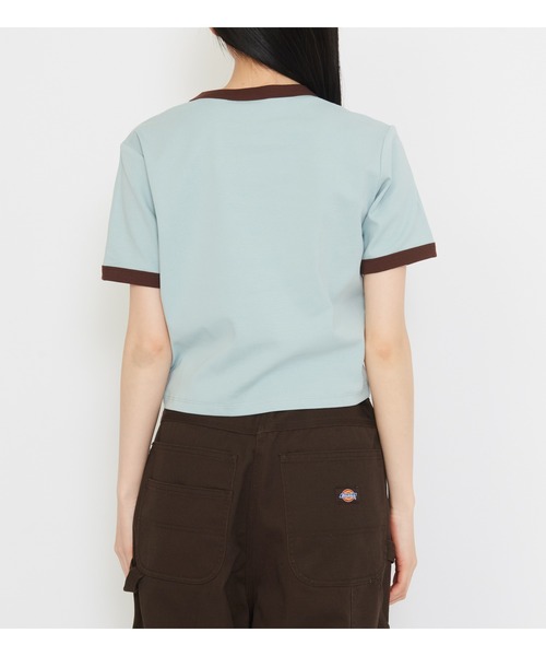 Dickies(ディッキーズ)の「Dickies/ディッキーズ プリントコンパクトTシャツ(Tシャツ/カットソー・レディース・イエロー系その他/ブルー・MEDIUM/SMALL)」の3枚目の写真