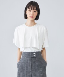 CAST:（キャストコロン）の「【接触冷感】アシンメトリートップス（Tシャツ/カットソー）」