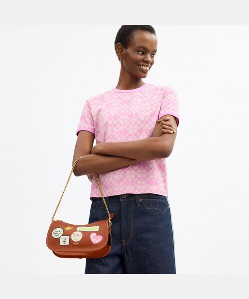 COACH(コーチ)の「【COACH | BRAIN DEAD】ウェイバリー バッグ・パッチ(ショルダーバッグ・レディース・ブラウン系その他・ONE)」の4枚目の写真