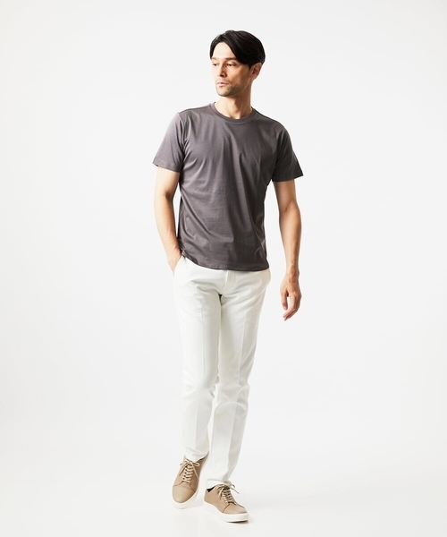 MICHEL KLEIN HOMME (ミッシェルクランオム)の「クルーネック半袖カットソー(Tシャツ/カットソー・メンズ・ホワイト/ライトブルー/ブラック/ネイビー/グレー・MEDIUM/LARGE/X-LARGE)」の17枚目の写真