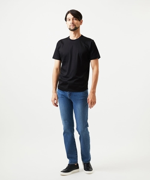MICHEL KLEIN HOMME (ミッシェルクランオム)の「クルーネック半袖カットソー(Tシャツ/カットソー・メンズ・ホワイト/ライトブルー/ブラック/ネイビー/グレー・MEDIUM/LARGE/X-LARGE)」の19枚目の写真