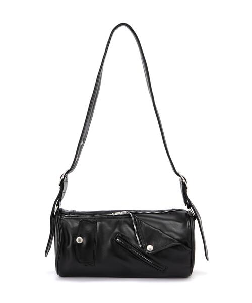 beautiful people(ビューティフルピープル)の「beautiful people/ビューティフルピープル/excerption riders cylinder bag(ショルダーバッグ・レディース・ブラック・F)」の4枚目の写真