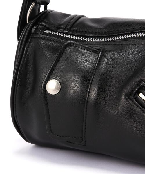 beautiful people(ビューティフルピープル)の「beautiful people/ビューティフルピープル/excerption riders cylinder bag(ショルダーバッグ・レディース・ブラック・F)」の11枚目の写真