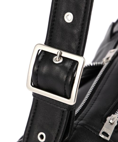 beautiful people(ビューティフルピープル)の「beautiful people/ビューティフルピープル/excerption riders cylinder bag(ショルダーバッグ・レディース・ブラック・F)」の15枚目の写真